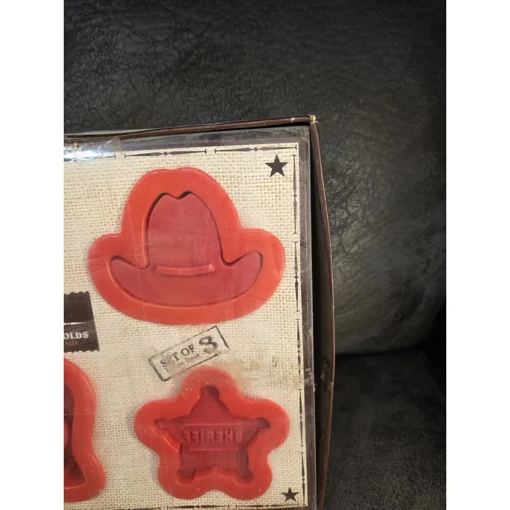 Williams-Sonoma Wild West Ice Cream Sandwich Molds Set 3 Tovolo Cowboy Hat Boots